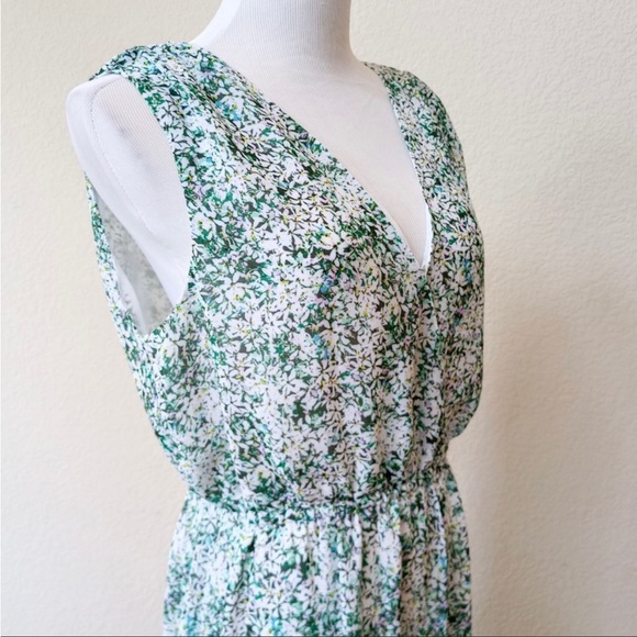 Banana Republic floral wrap botice tiered sleeveless maxi dress - Picture 4 of 7